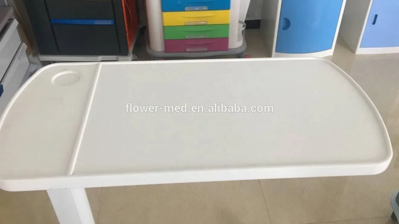 2026FG-57 Medical Retractable Dining Over Bed Table / Movable Over Bed Table with ISO CE Certificate