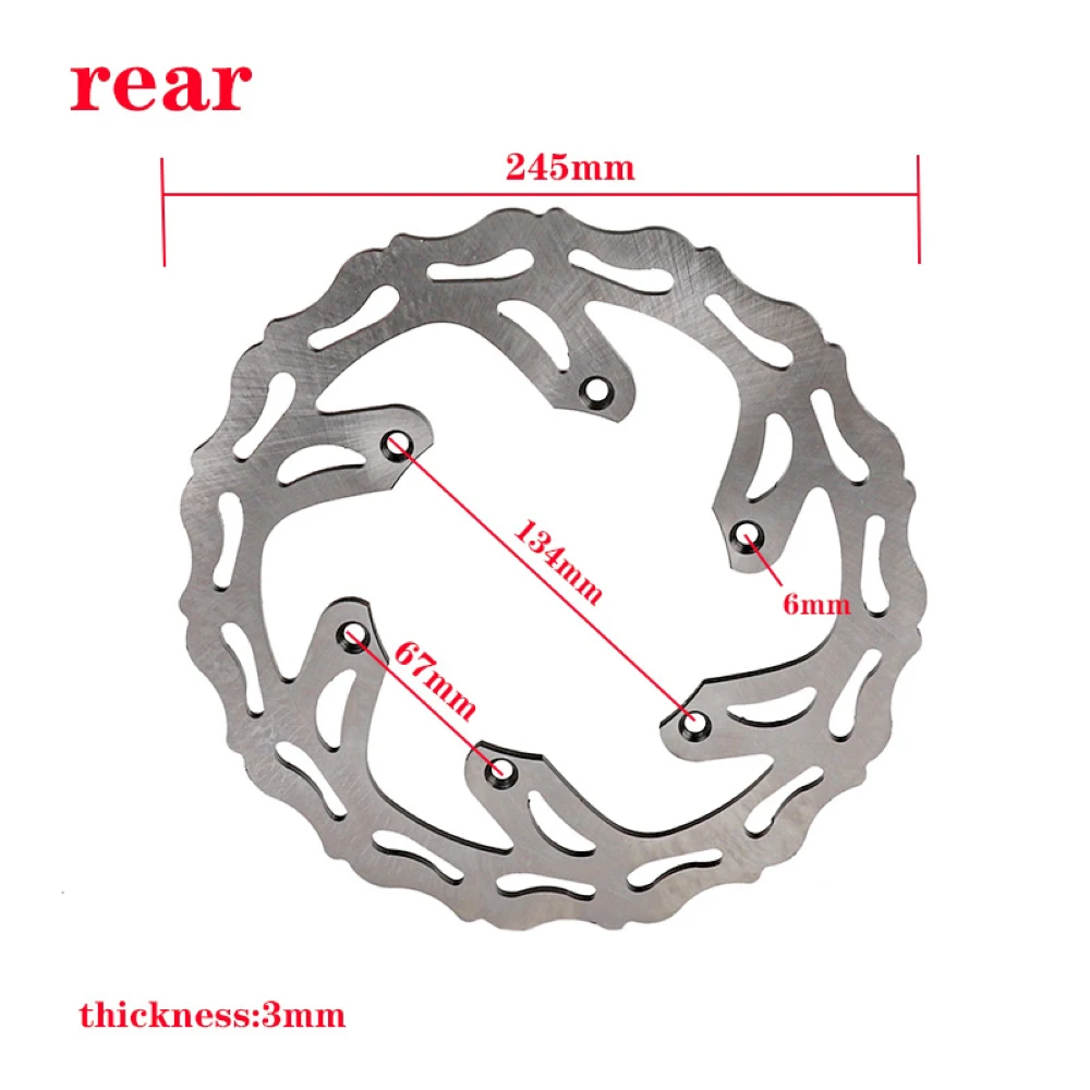 Front Rear Brake Disc Rotor For Yamaha YZ125 YZ250 YZ250F YZ450F YZ250X YZ250FX WR250F WR450F YZ 125 250 WR 250F 450F