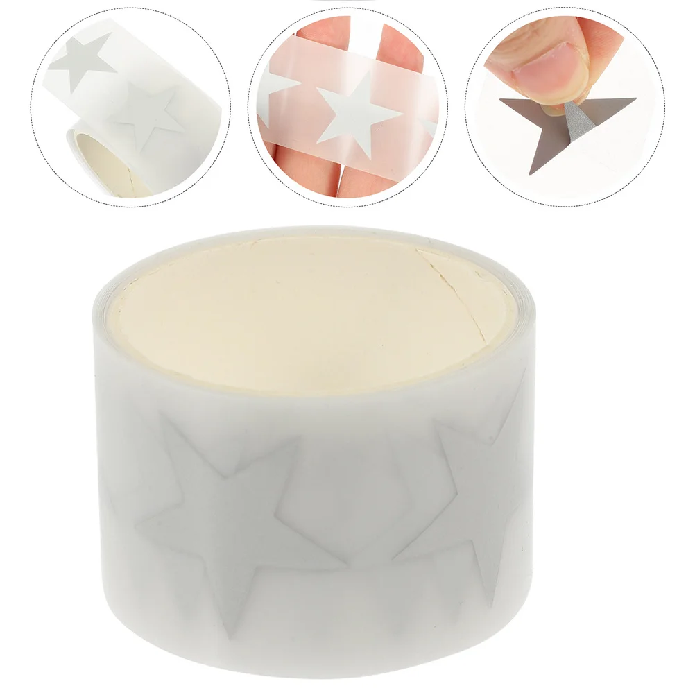 

2 Rolls Star Design Reflective Heat Transfer Vinyl Iron on Tape for DIY Clothing Crafts T-Shirts Shoes Caps Durable No Cracking