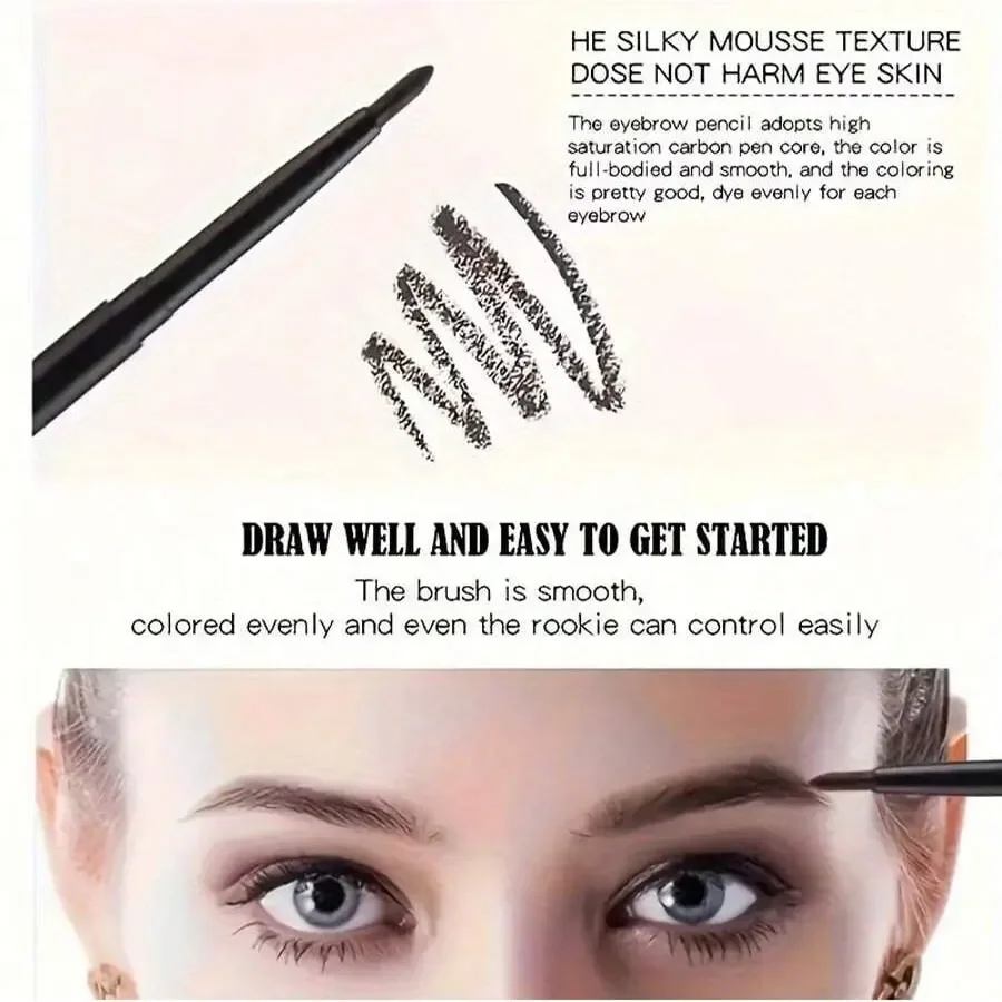 Matite per eyeliner nere impermeabili: trucco per occhi a prova di sbavature, di lunga durata e adatto ai principianti