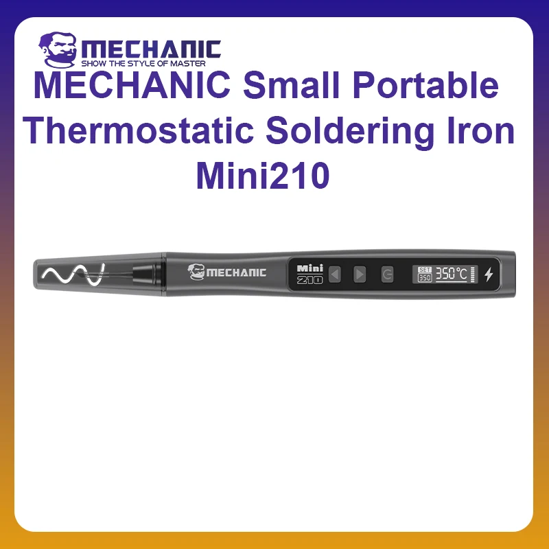 MECHANIC OFFICIAL Mini210 Portable Constant Temperature Soldering Pen, A Tool Suitable For Repairing Mobile Phones And Tablets