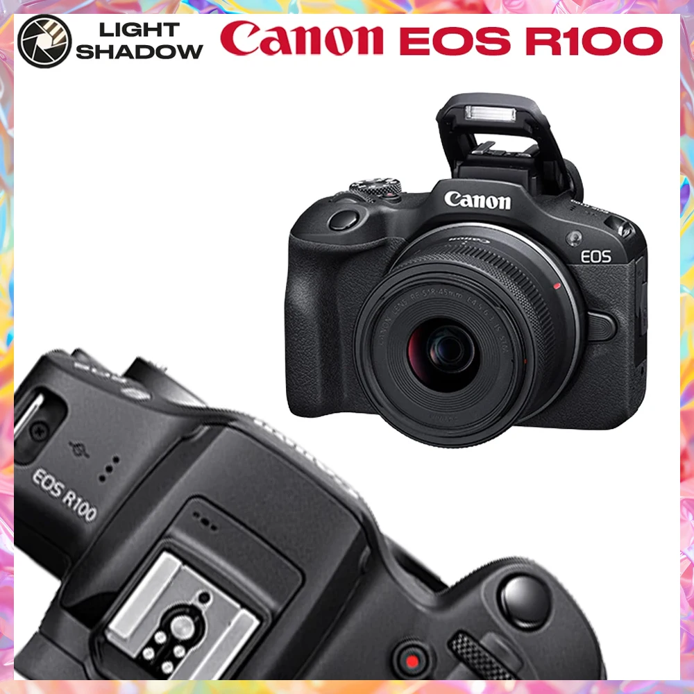 Canon EOS R100 Mirrorless Camera with RF-S 18-45mm Lens Kit - 24.1MP