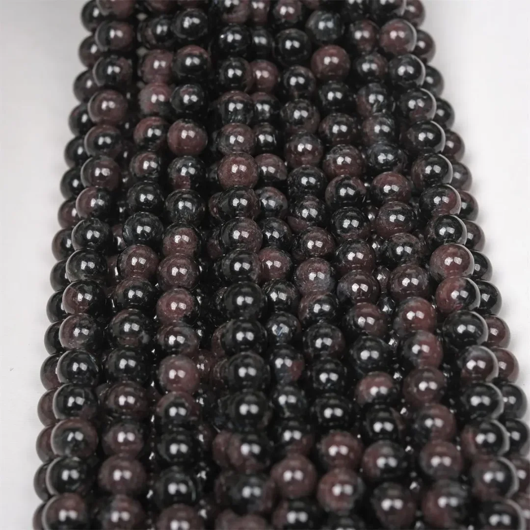 4/6/8/10mm Garnet Round Beads String, Round Semi Precious Stone Smooth Garnet Round beads, for making DIY jewelry