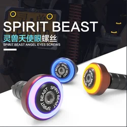 Motorcycle Lights Scooter Screw License Plate Led Angel Eye Motorbike AVT Lamp for Honda BMW SUZUKI KTM Yamaha KAWASAKI DUCATI