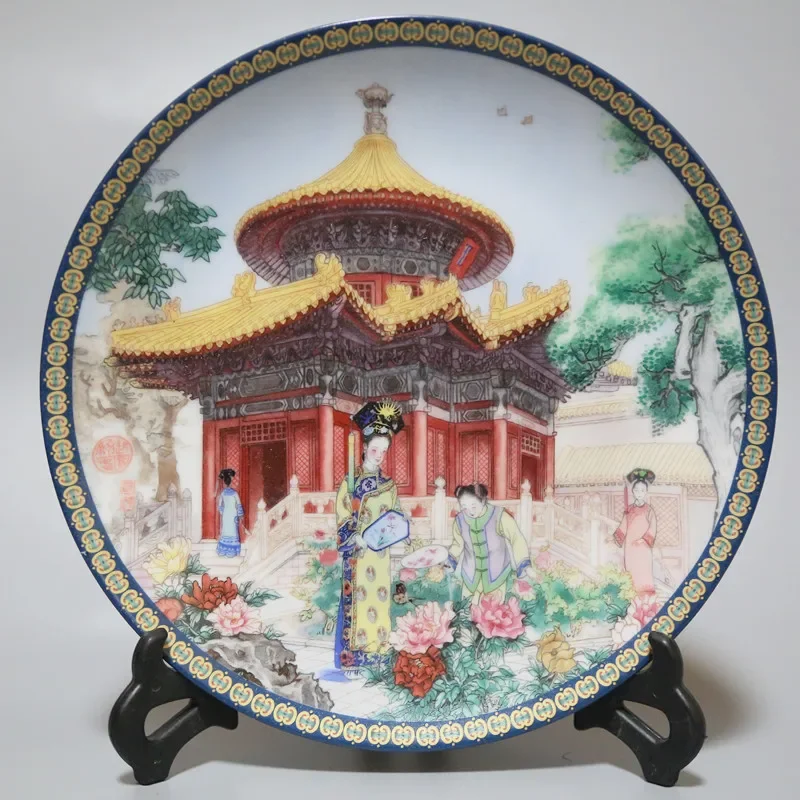 

Spring Of Royal Garden Jingdezhen Universe Porcelain Factory Shen Fu Plate Forbidden City Imperial Garden New Year