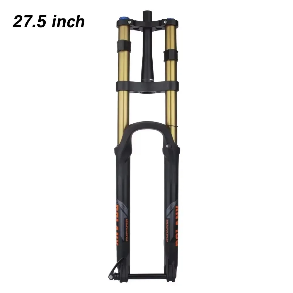 BOLANY Dual-Shoulder-Luftgabel 27,5/29 Zoll MTB 180 mm Federweg 34 mm Stütze 15 * 110 mm BOOST Steckachse A-Post Scheibenbremse XC/AM/DH