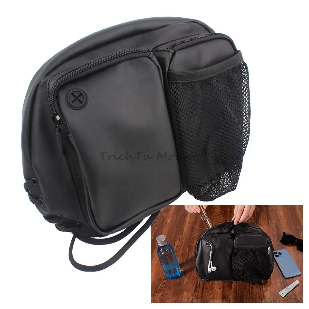 

Motorcycle Rider Backrest Tour Pack Sissy Bar Organizer Bag For Touring CVO Tri Glide Softail Dyna Sportster Honda GL1800 Indian