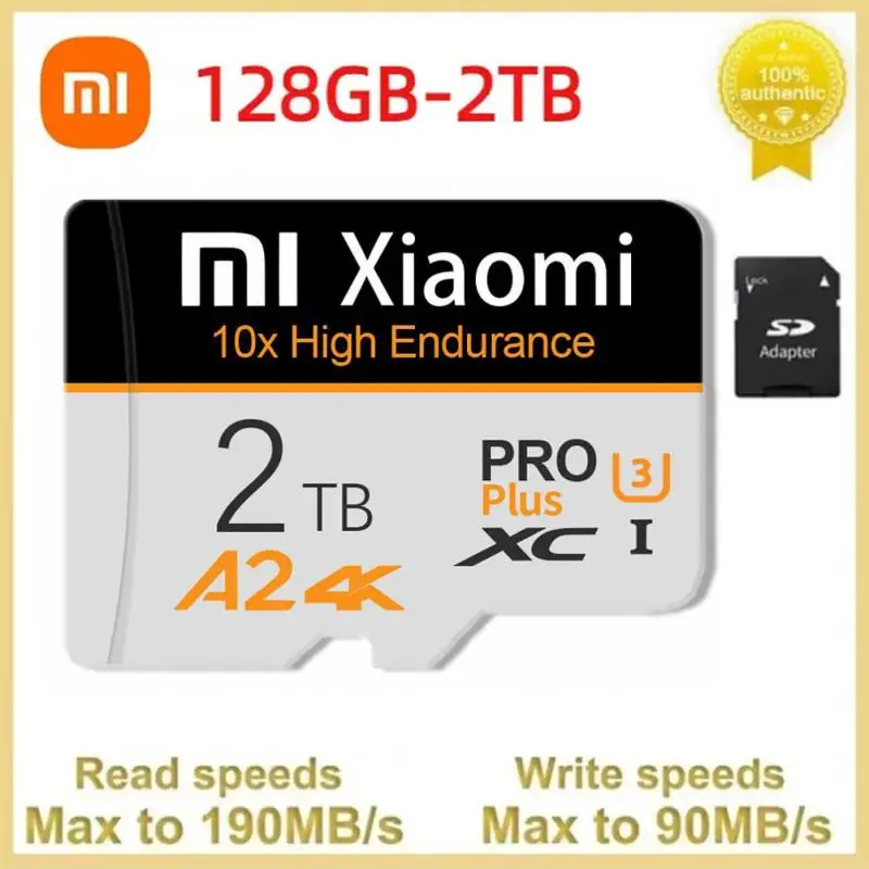 XIAOMI Memory Card 2TB Micro V60 SD/TF Card 1TB Class 10 High Speed 512GB Cartao De Memoria Data Storage For Phone/Camera/Games