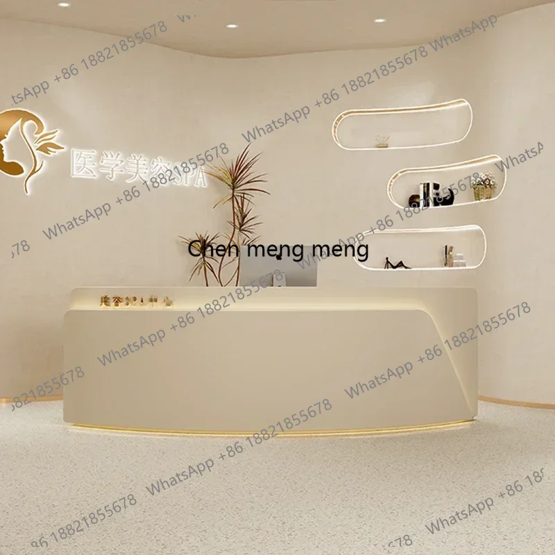 

Furniture Stores Modern Luxury Bar Counter For Beauty Salon Reseption Desk Recepcja Companies Party Tables Table