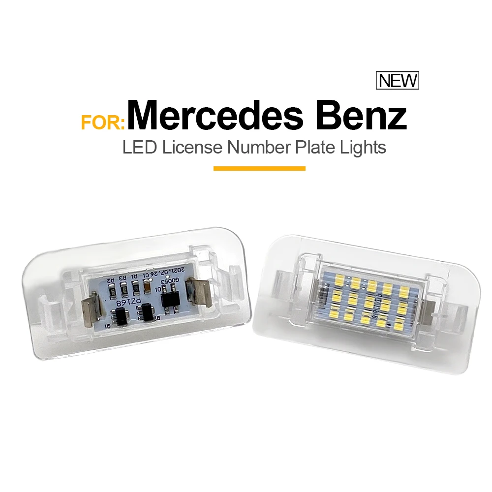 

2PCS 15SMD LED License Number Plate Light For Mercedes Benz B-Class W242 W246 B-Klasse 11-19
