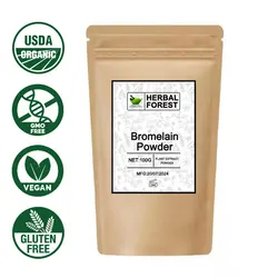 50-1000g Factory Direct Sale 200000U/G Bromelain Powder