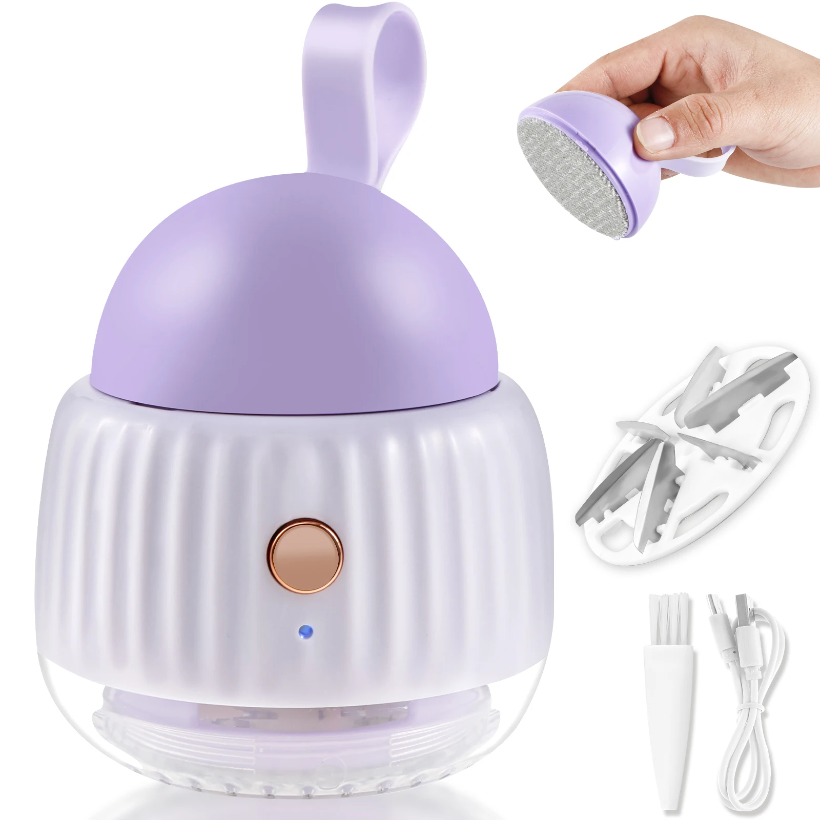 

Electric Lint Remover with 6 Stainless Steel Blades Rechargeable Bobble Remover Portable Fabric Lint Shaver Fast Charging