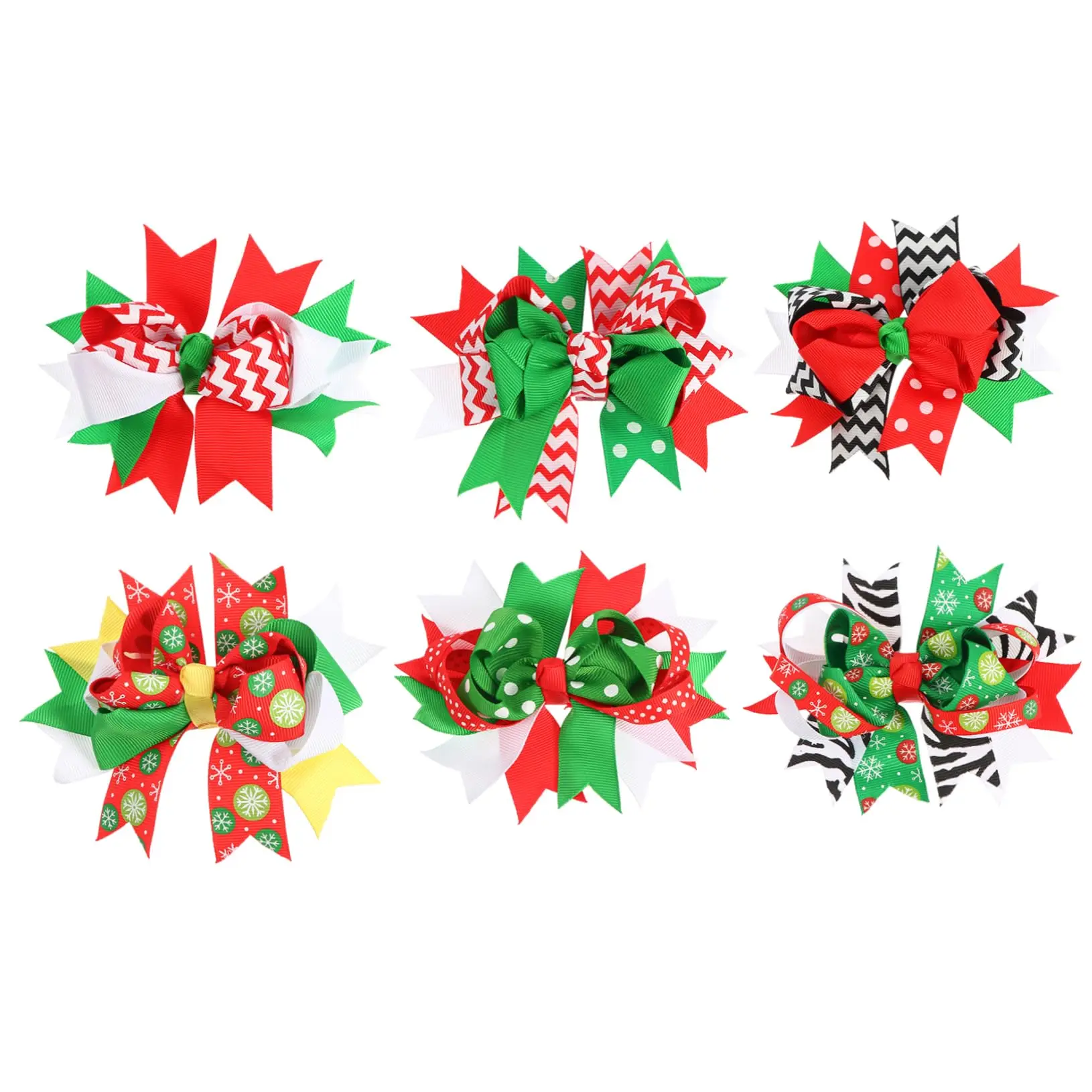 

6/9 шт. Хэллоуин Рождество мультфильм бант шпилька аксессуары для девочек (Рождество) ﻿