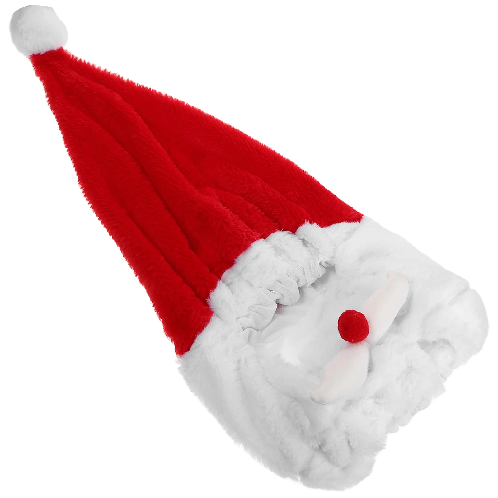 

Motorcycle Christmas Hat Cover Santa Claus Funny Outdoor Riding Decorative Cover Elastic Comfortable Fit