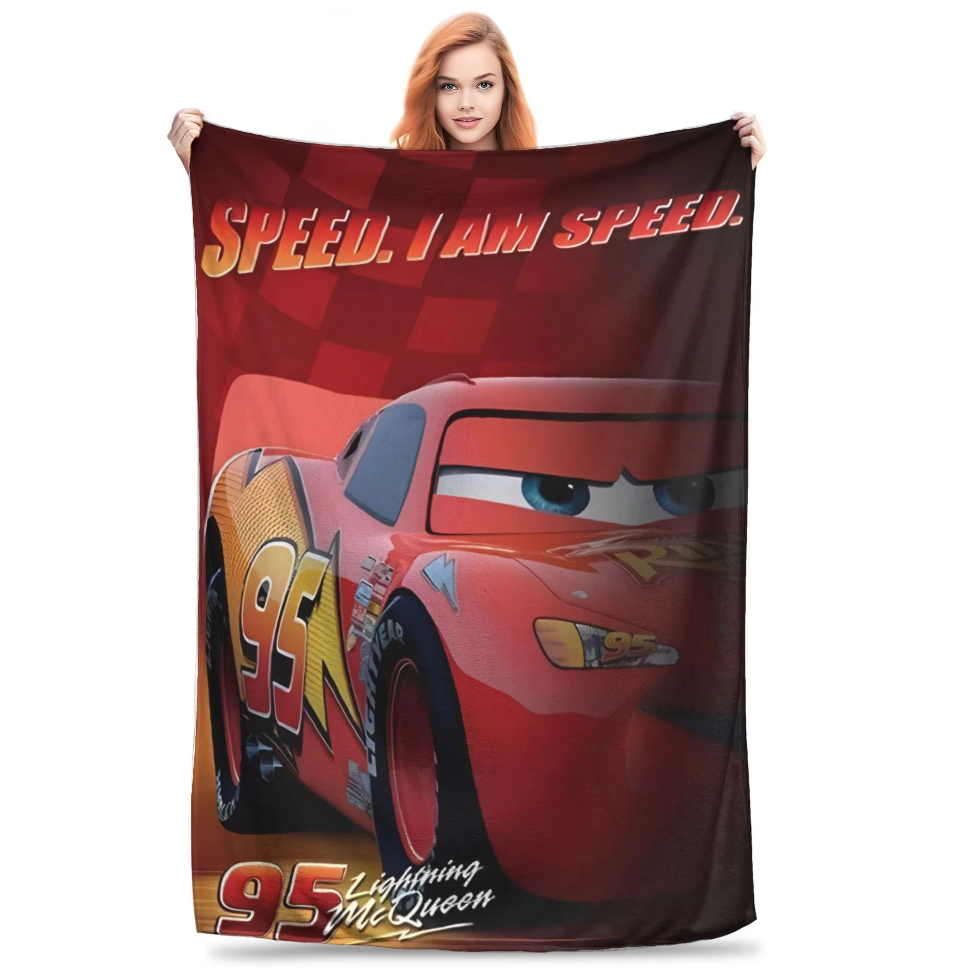 

Sally I'm Lightning Cars Multi Size Cozy Lightweight McQueen Throw Blanket Ultra Soft For Sofa Couch Bed All Season Use