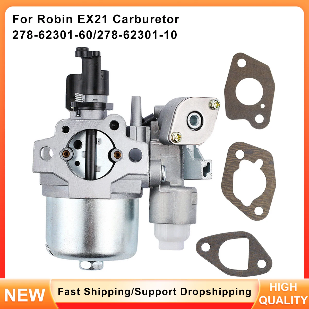 

New Carburetor Set for Robin/Subaru EX21 - Compatible with Part Number 278-62301-50, 278-62301-60, 278-62301-10, 278-62301-00