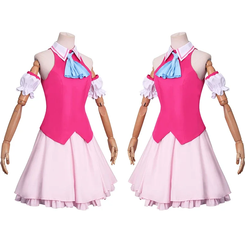 Disfraz de Cosplay de Anime Oshi No Ko Ai Hoshino, vestido de Lolita, uniforme escolar para niñas, traje de peluca, juego de rol para mujeres, atuendo de falda de fiesta para eventos