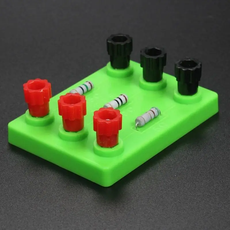 Bộ dụng cụ thử nghiệm vật lý Y4QF Bộ dụng cụ cố định vật lý 5/10/15 OHM STEM Học đồ chơi truyền cảm hứng cho các kỹ năng cho trẻ