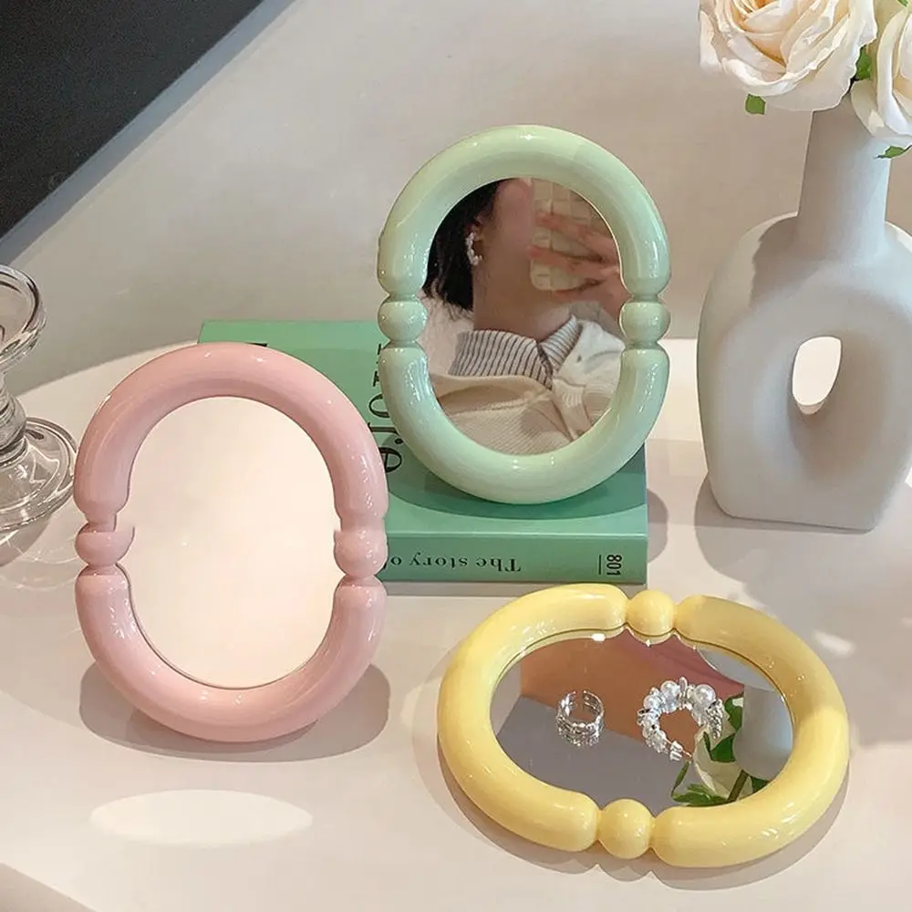 

Cute Candy Color Makeup Mirror Adjustable High-definition Folding Mirror Thickened Table Mirror Home Bedroom Desktop