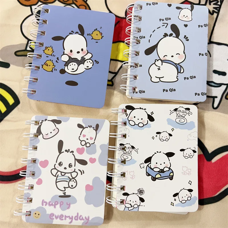 Sanrio Pochacco Notebook Kuromi Hello Kitty A7 Coil Book Daily Weekly Planner Agenda Weekly Stationery Office School Supplies