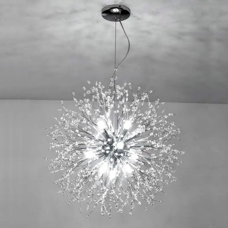 

Moden Dandelion Ceiling Pendant Lights Rotundity Crystal Hanging Lamps Kitchen Bedroom Restaurant Living Room Nordic Chandelier