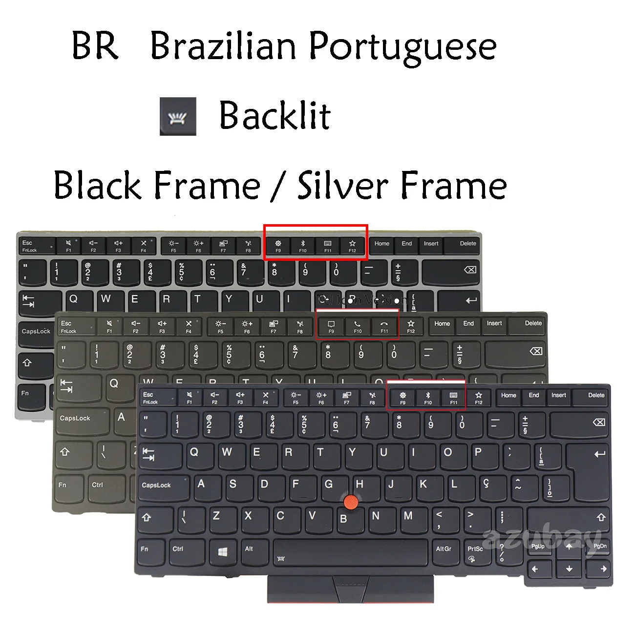 

Клавиатура с подсветкой (бразильский португальский) для Lenovo Thinkpad T480S, L380, Yoga L380, Yoga S2 3-го поколения, R480, R490, E480, E485, E490, E495