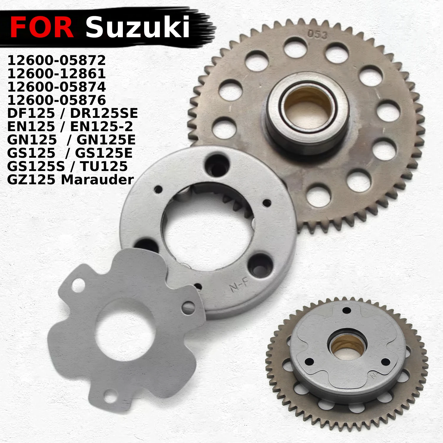 

Motorcycle Starter Motor One Way Clutch For Suzuki TU125 GZ125 Marauder GS125S GS125E GS125 GN125 EN125 12600-05876 12600-05874