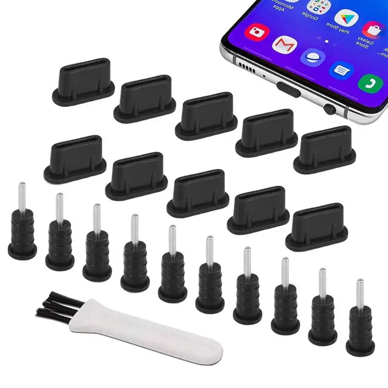 Пылезащитная заглушка типа C 3,5 мм, заглушка для наушников USB Type-C, зарядка для Samsung S 23 S 22 S 21 S 20 Plus Note 10 Plus