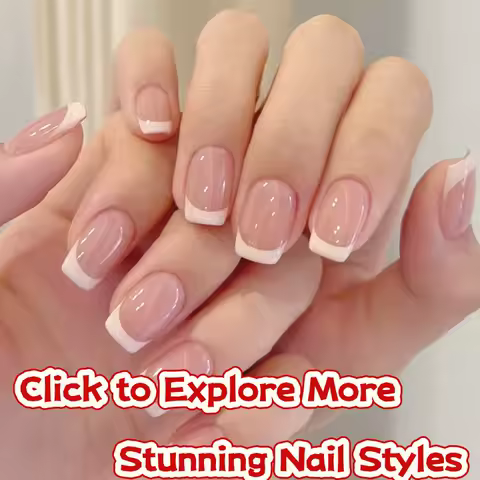 24pcs/set short square fake nails for women cute bride heart white french tips faux ongles press on false nail supplies