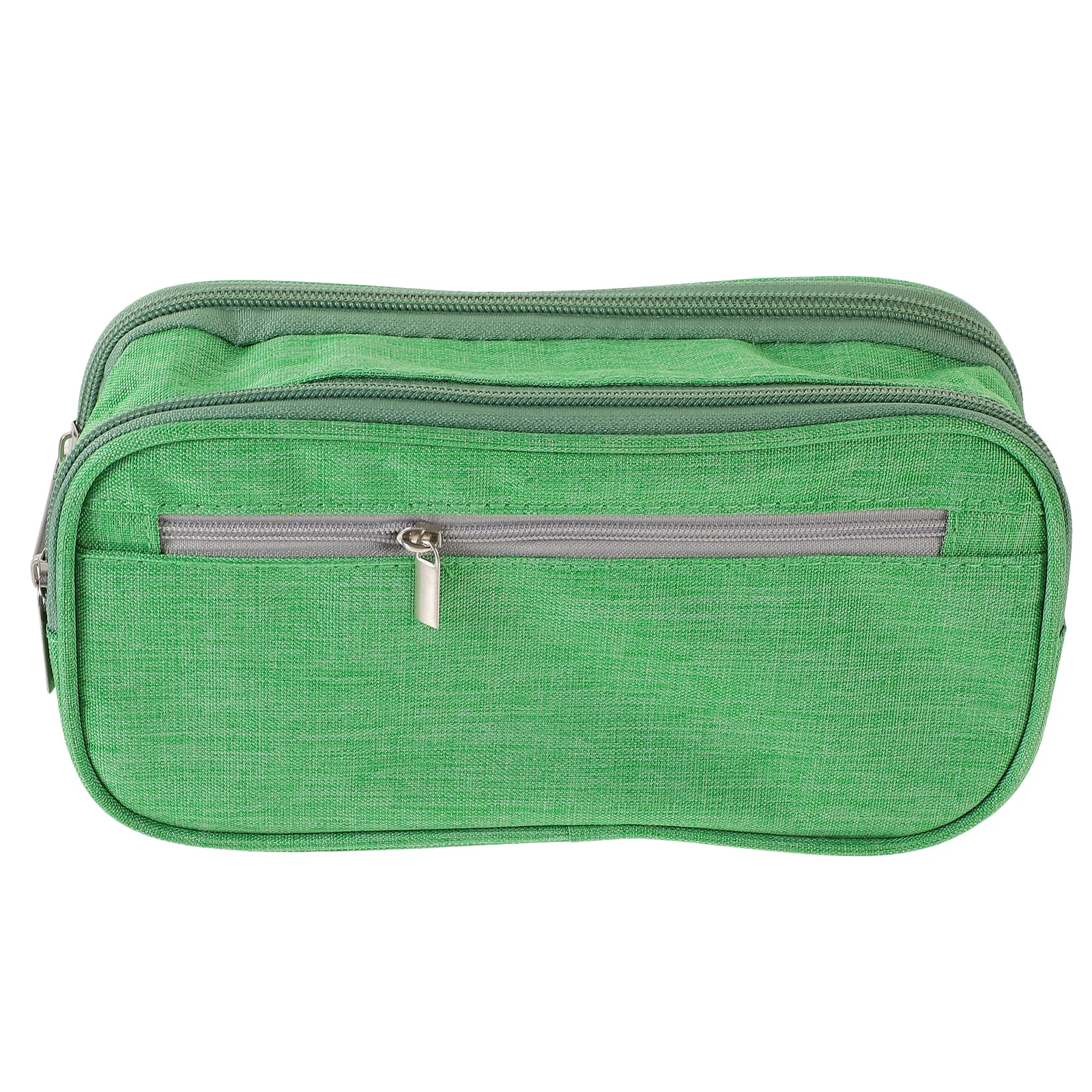 3 Layers Large Capacity Portable Pen Pouch Zipper Storage Case Simple Design Multi-Function Organizer School Stationery Supplies