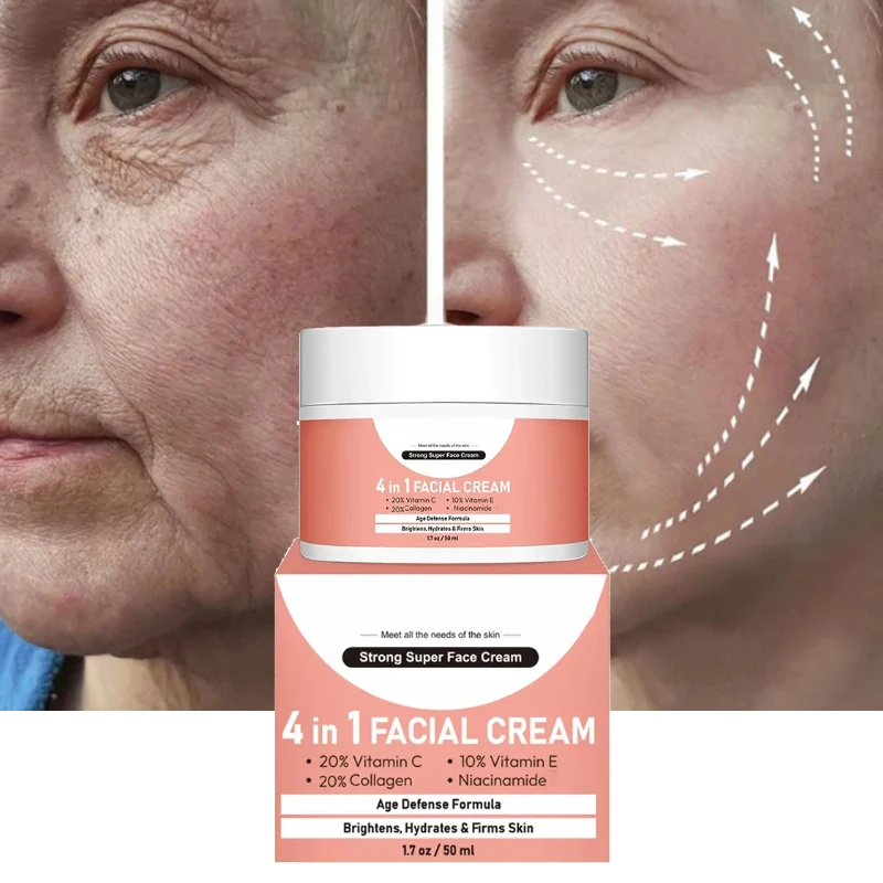 

Face Cream With Vitamin E Collagen Moisturizing Lifting Firming Anti Aging Remove Wrinkles Fade Fine Lines Brighten Skin Care