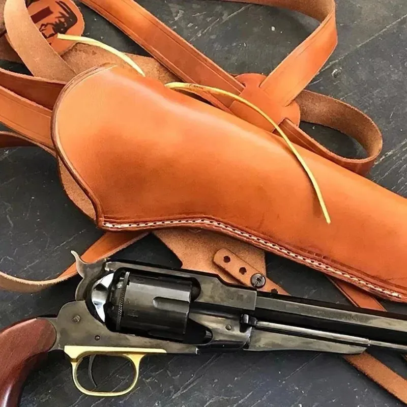 الدب المنزل القرون الوسطى هالوين تأثيري الدعامة بولي Leather الجلود مسدس الحافظة رصاصة حامل ل 6 بوصة مسدس بندقية حقيبة عربة جديد 2025