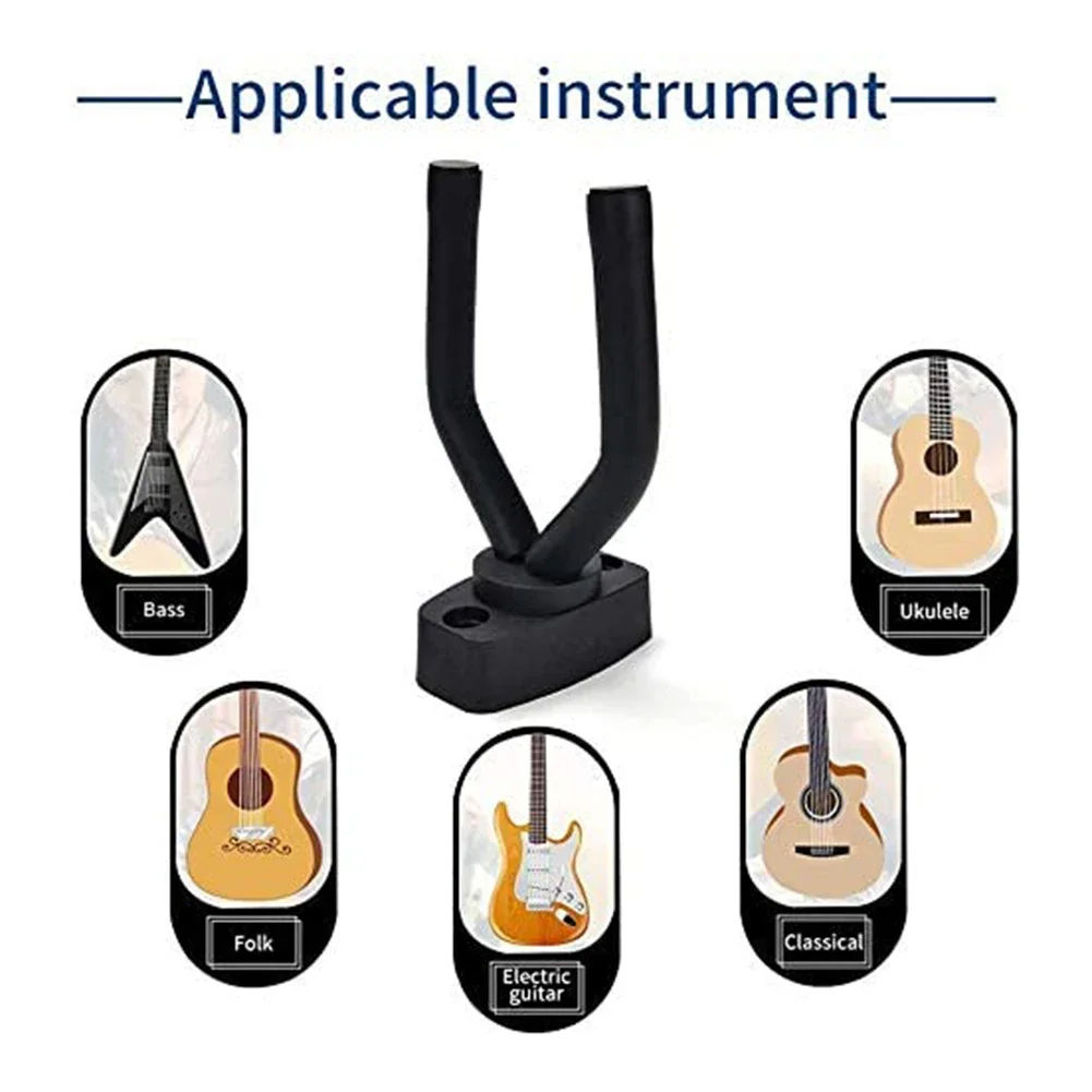 1PC Wall Mount Guitar Bracket Bass Violin Ukulele Stand Nonslip Holder Electric Guitar Instrument Parts and Accessories