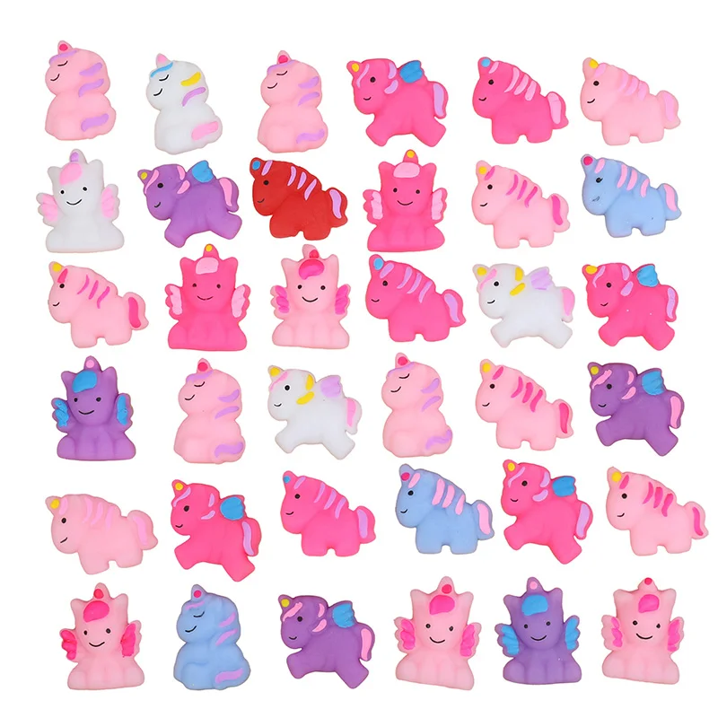 

10/20Pcs Cartoon Unicorn Squishy Toys For Kids Birthday Party Favors Pinata Filler Cute Stress Relief Fidget Toy Christmas Gifts