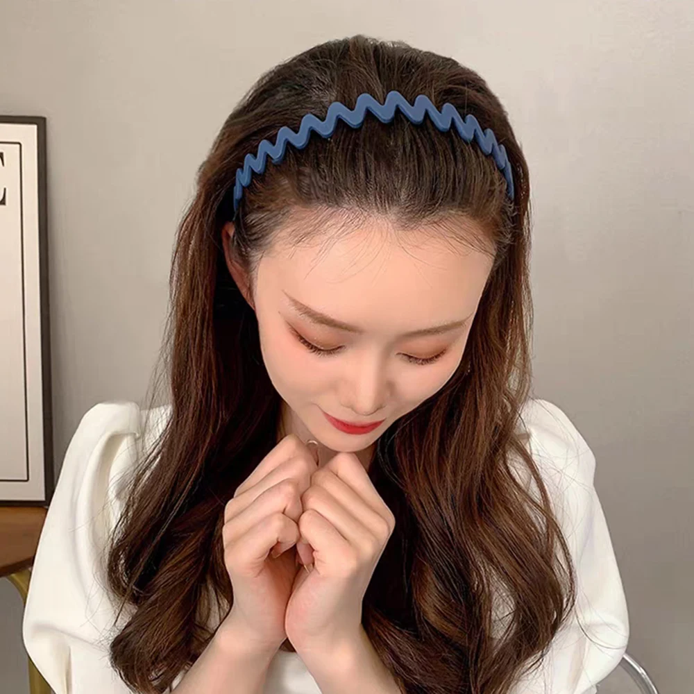 5/9PCS Hair Bands Set For Women Simple Non-slip Headbands Toothed Hair Bands Frosted Hair Hoop Holder Hairband Hair accessories - Image 6