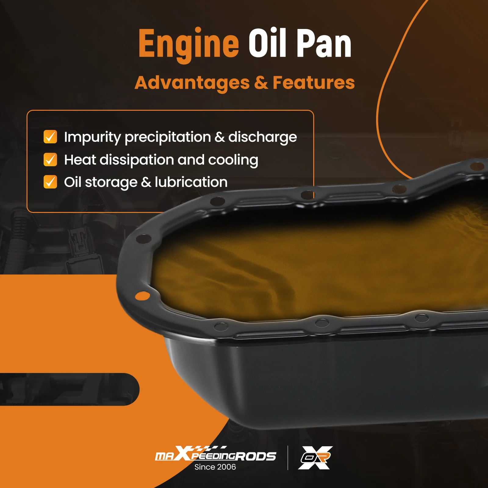 Engine Oil Pan Kit for Toyota Land Cruiser LX570 5.7L V8 264-475 2008-2014