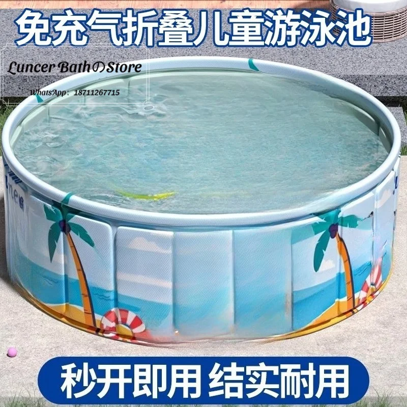 Multifunctional Foldable No Inflatable  Wading Pool Portable Summer Outdoor Swimming Pool Indoor Play Ball Pit For Home Backyard