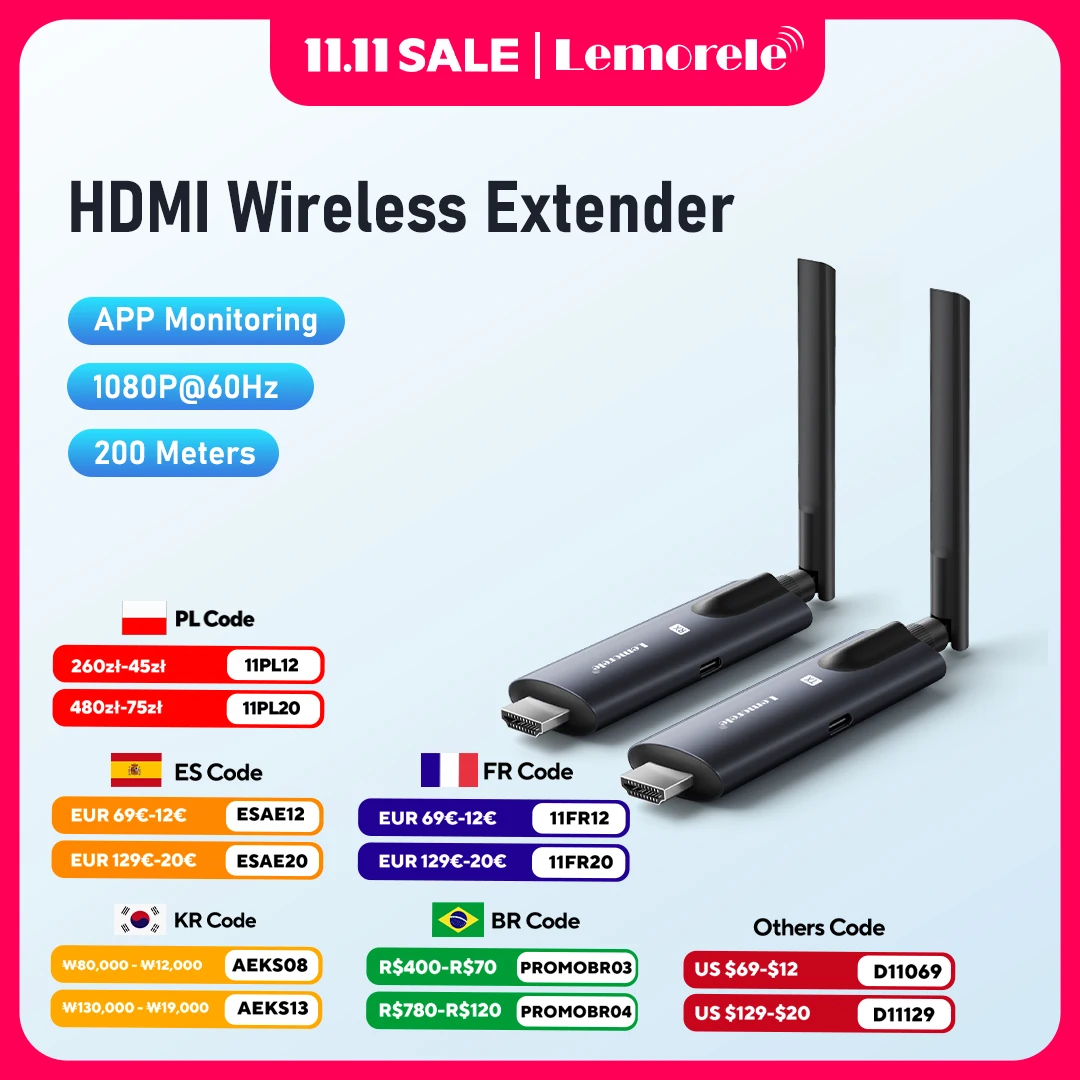 

Lemorele 5G 200M беспроводной HDMI передатчик и приемник для встреч Bluetooth передатчик аудио для ноутбука ТВ проектор монитор Came