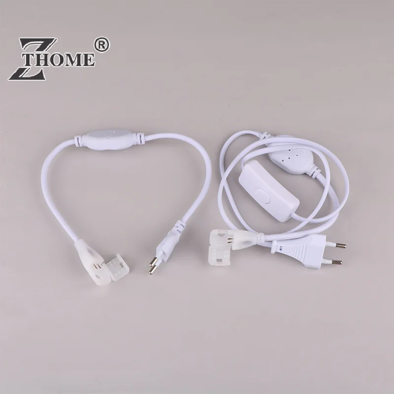 Imagem -02 - Plug Conector Rápido com Cabo de Botão Led Strip Power Supply 220v Ip67 10 mm Cob Strip eu