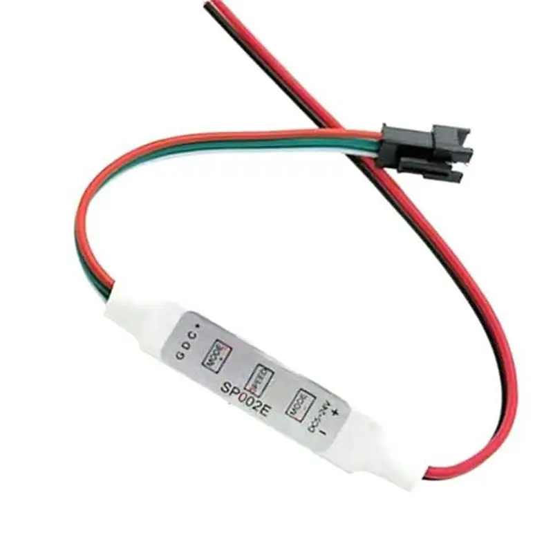 A69ESP002E Mini RGB LED Controller Intelligent Running Water Illusionled Strip Light Controller 3-Key DC 5-24V