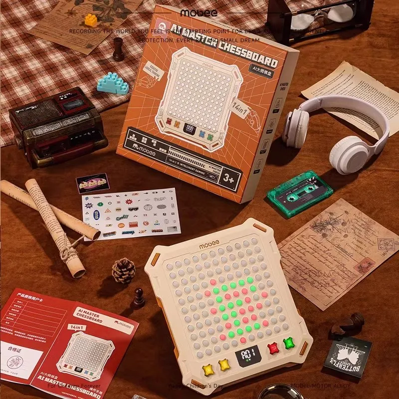 MOBEE AI Master النسخة الإلكترونية الذكية رقعة الشطرنج Gobang Fun لعبة متعددة لعبة ذكية هدية للأطفال