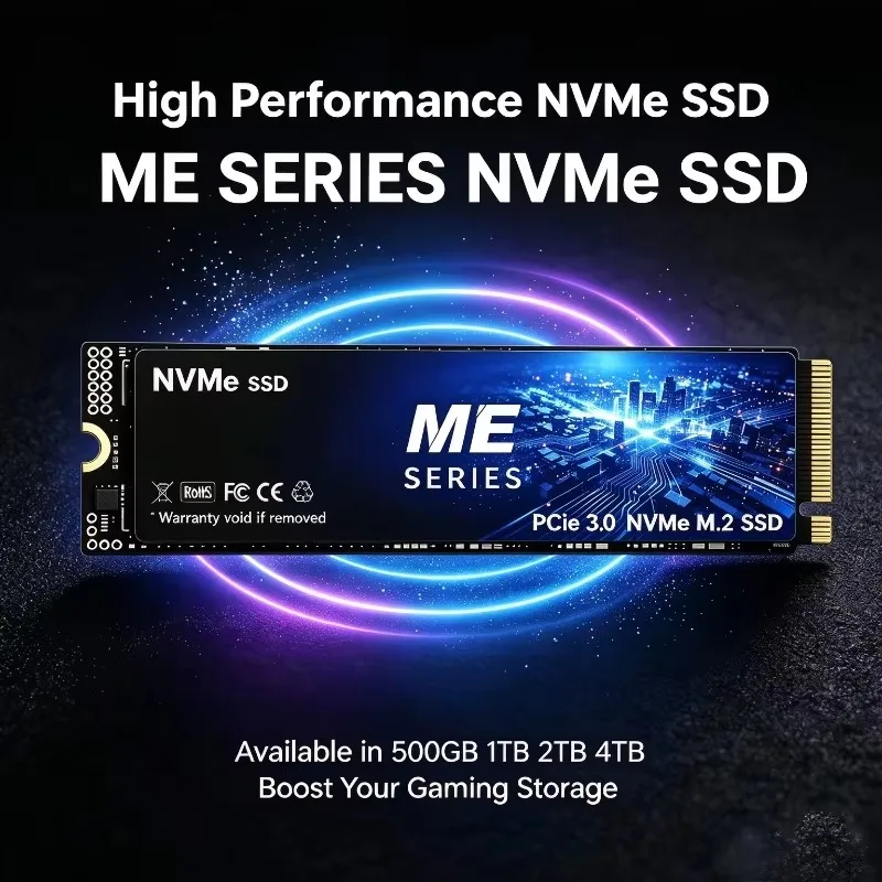 New ME SERIES NVMe SSD M.2 PCIe 3.0 DRIVE High‑Speed high speed 500GB 1TB 2TB 4TB Storage for Laptop Desktop PC