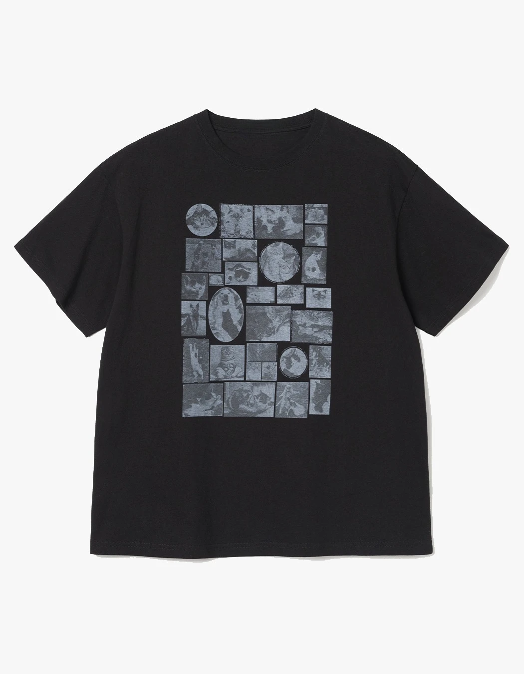 

MILLO ARCHIVE Custom Frame Cat Pattern Print Summer Luxury Brand Cotton Men's and Women's T-shirt Short Sleeve