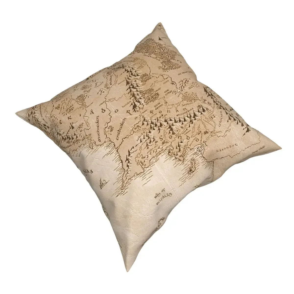 Tolkien Map Of Middle Earth Pillow Case Cover Pilow Case Decorative Anime Hugging Pillow Rectangular Cushion 45x45cm