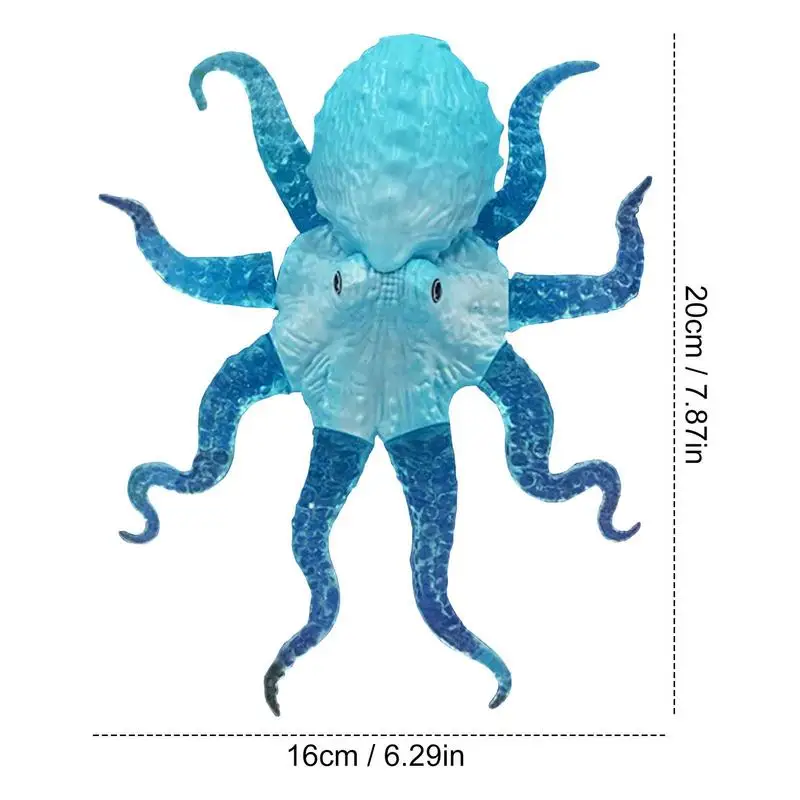 Squishyy Octopus Toys Anti Stress Squeeze Fidget Toy Decompression Play Set Soft Silicone Marine Animal Simulation Model For Kid