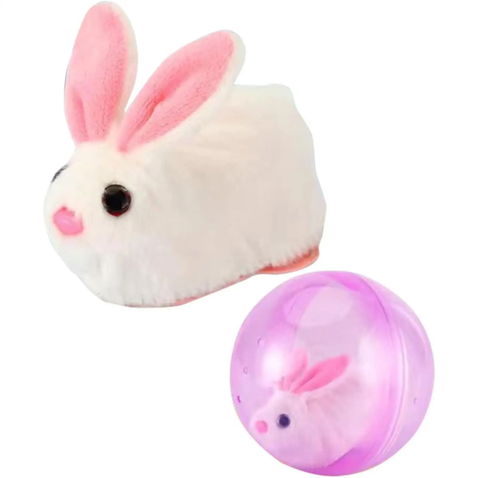 Rolling Hamster-Active Ball Electric Rabbit-Hamster Rolling Ball Transparent Plastic Small Pets Exercise Toy Cat Chasing Ball view 5