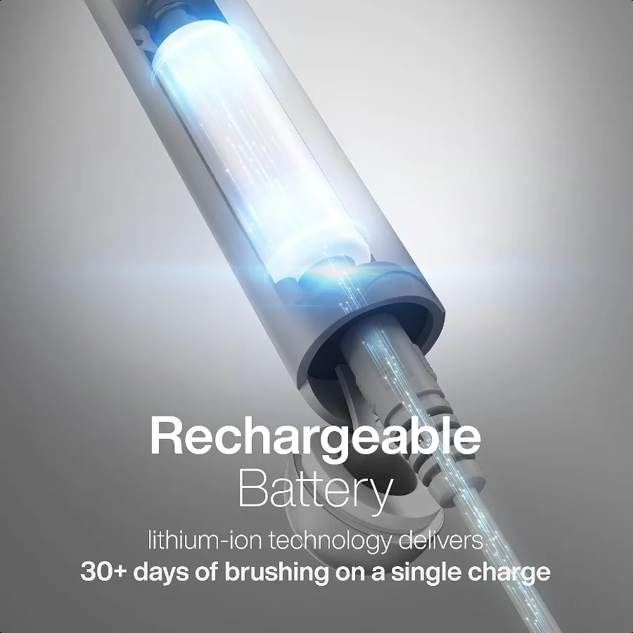 Icon ADAAccepted Rechargeable Toothbrush Magnetic Holder Slim Travel Case 2 Brushing Modes Smart Timers Gentle MicroVibrations