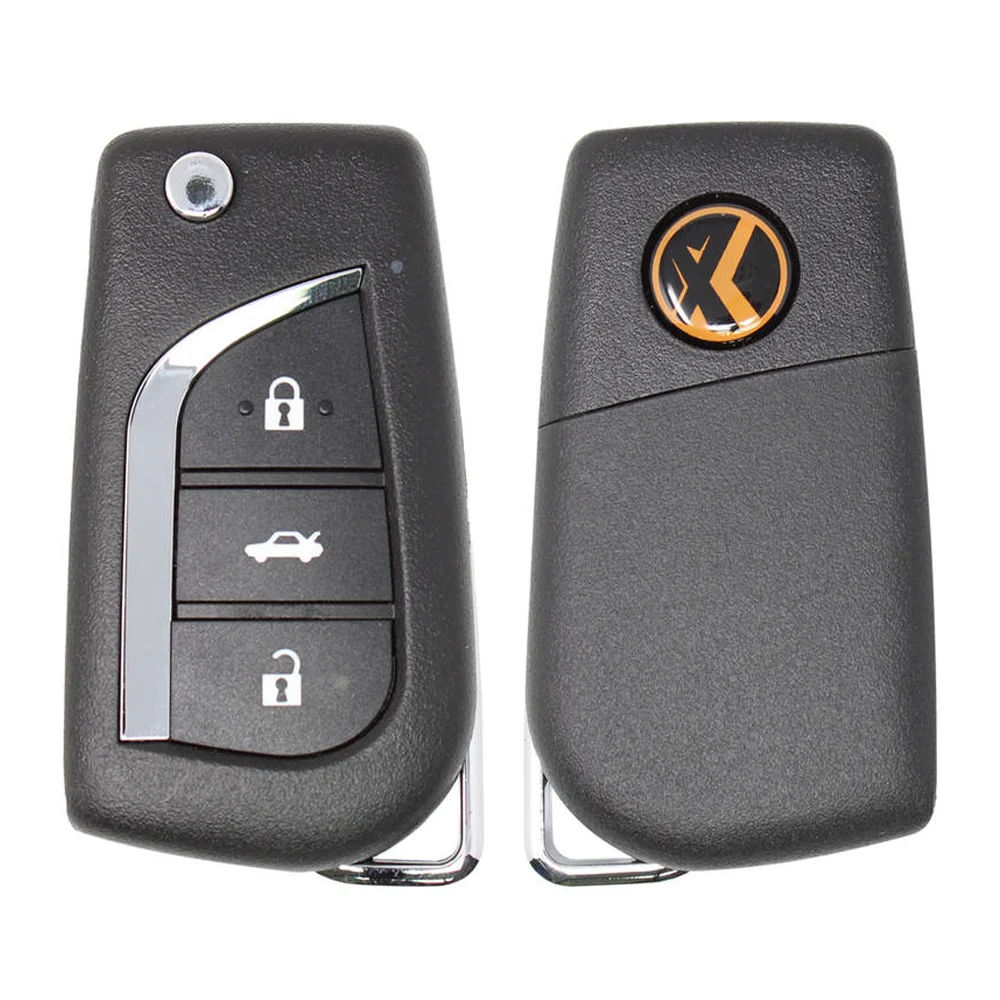 5/10 Pcs XKTO00EN Xhorse XK Wired Remote Key VVDI Car Key 3 Buttons Universal Car Key For Toyota