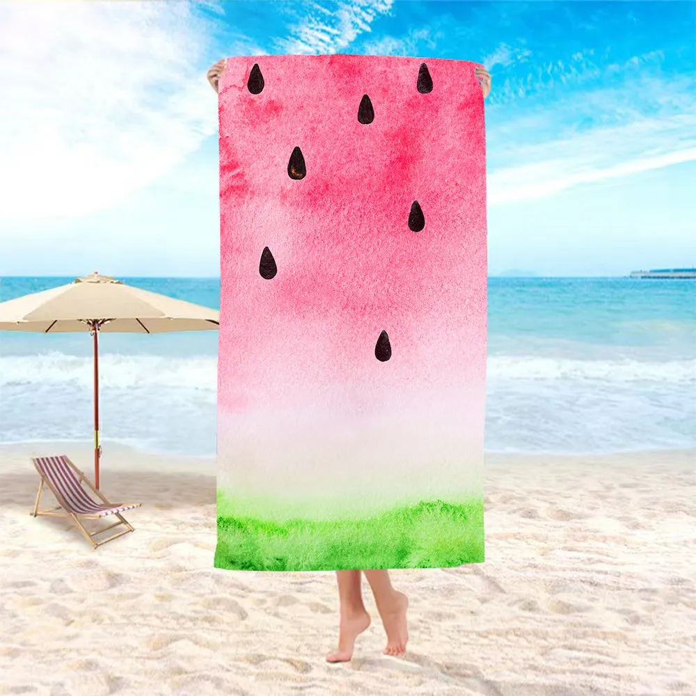 

Summer Vibe Fruit Watermelon Strawberry Beach Towel, Gym Sports, Swim, Surf Club,Holiday, Birthday Gift,Drop Shipping, Wholesale