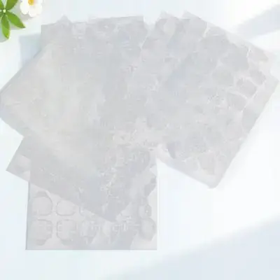 

20 Sheets Transparent Nail Art Glue Sticker Double-sided Eco-friendly Waterproof Nail Glue (24pcs/sheet Jelly Glue)